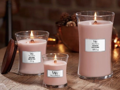 Wood wick candles